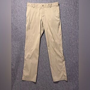 Nike Golf Pants Mens 34x34 tan Dri Fit performance stretch straight khaki light